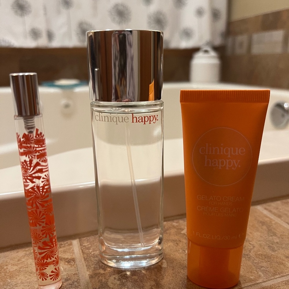 Clinique Happy Perfume and hand lotion set
